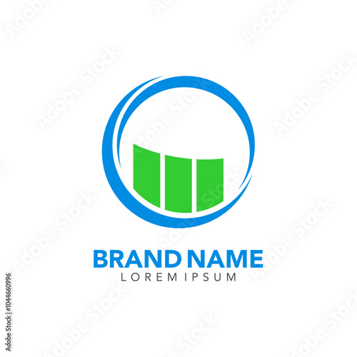 Finance Growth Circular Logo Template