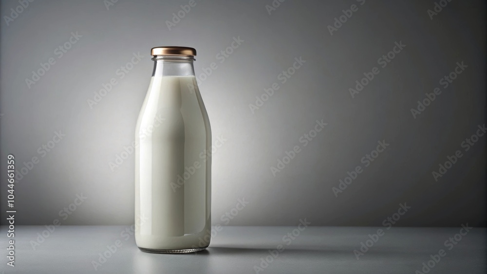 Milk bottle mockup isolated on gray background, milk, bottle, mockup, isolated, gray, background, dairy, product, branding Milk bottle mockup isolated on gray background, milk, bottle, mockup, isolated, gray, background, dairy, product, branding