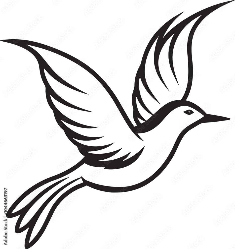 Obraz premium Adobe Illustrator Artwork bird flying logo