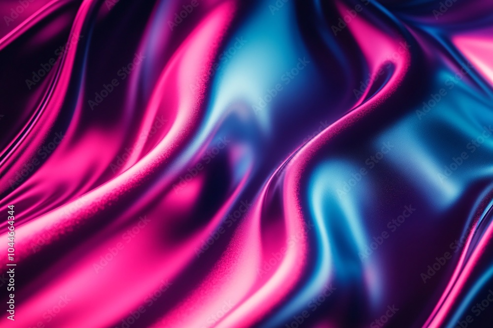 Abstract Fluid Design with Pink and Blue Gradient