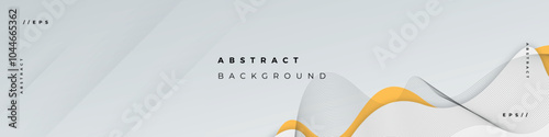 Linkedin banner abstract wavy gray background