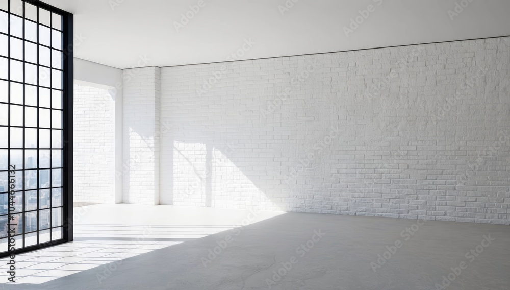 Obraz premium empty white room