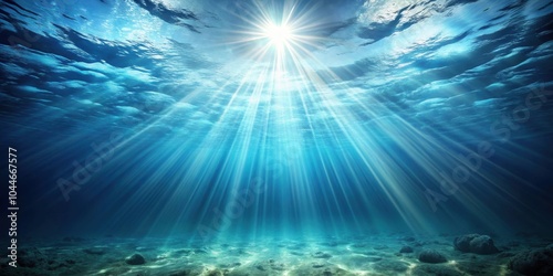 Abstract underwater background with sunbeams, underwater, abstract, background, sunbeams, light, rays, ocean, sea