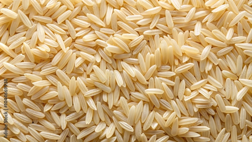 Symmetrical rice texture macro shot of raw cereals, exploring the texture of uncooked long grain rice background Symmetrical rice texture macro shot of raw cereals, exploring the texture of uncooked long grain rice background