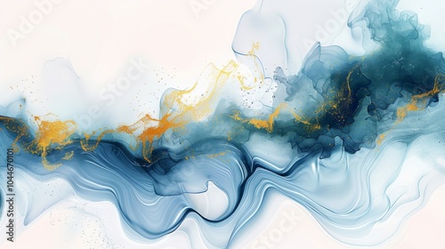 Transparent creativity. Abstract artwork. Trendy wallpaper. Ink colors are amazingly bright, luminous, translucent, free-flowing, and dry quickly. Natural pattern, luxury. ART for your design project.