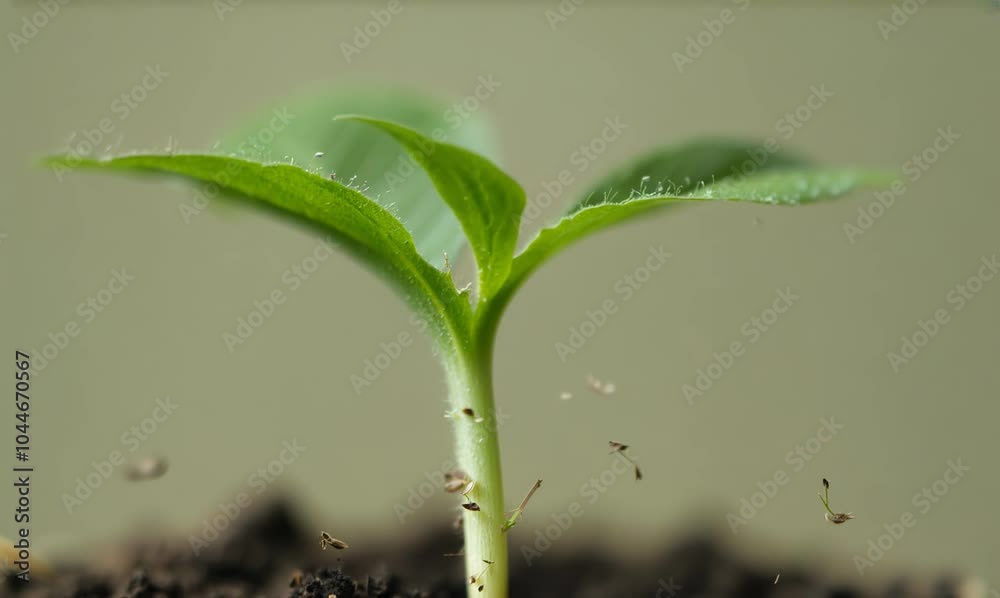 intimate look at sprouting seeds: a vivid timelapse