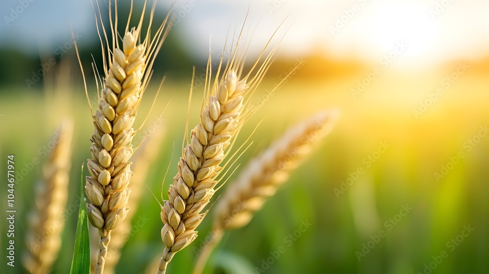 Expansive wheat fields bathed in the warm golden glow of the setting sun the stalks gently swaying in rhythm with the gentle breeze creating a serene Expansive wheat fields bathed in the warm golden glow of the setting sun the stalks gently swaying in rhythm with the gentle breeze creating a serene