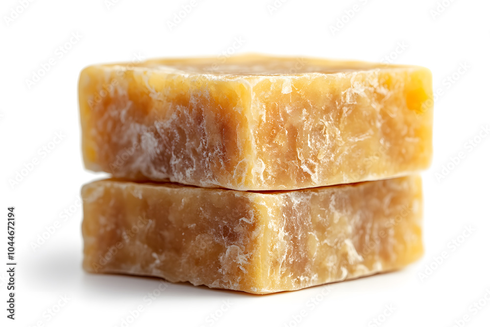 Bar of natural, handmade soap, isolated on a white background Bar of natural, handmade soap, isolated on a white background