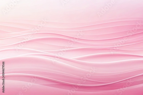 Symmetrical wavy pink background with soft gradients