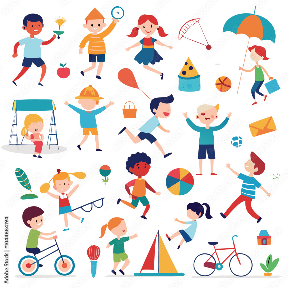 set of funny cartoon people set of funny cartoon people