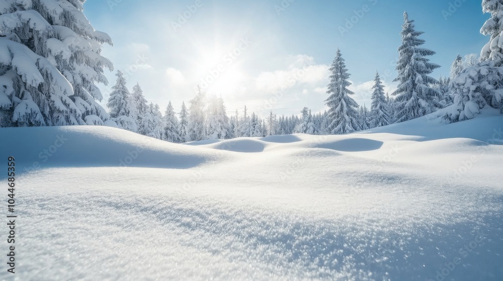 custom made wallpaper toronto digitalBright Winter Landscape with Vibrant Snowy Scenery