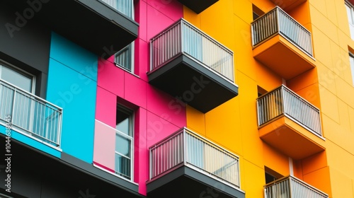 Vibrant Urban Developments with Colorful Staging