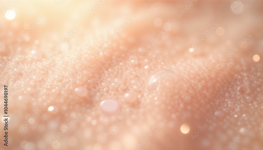 Fototapeta premium Ethereal Golden Bokeh Light Effect with Soft Focus [with copy space]