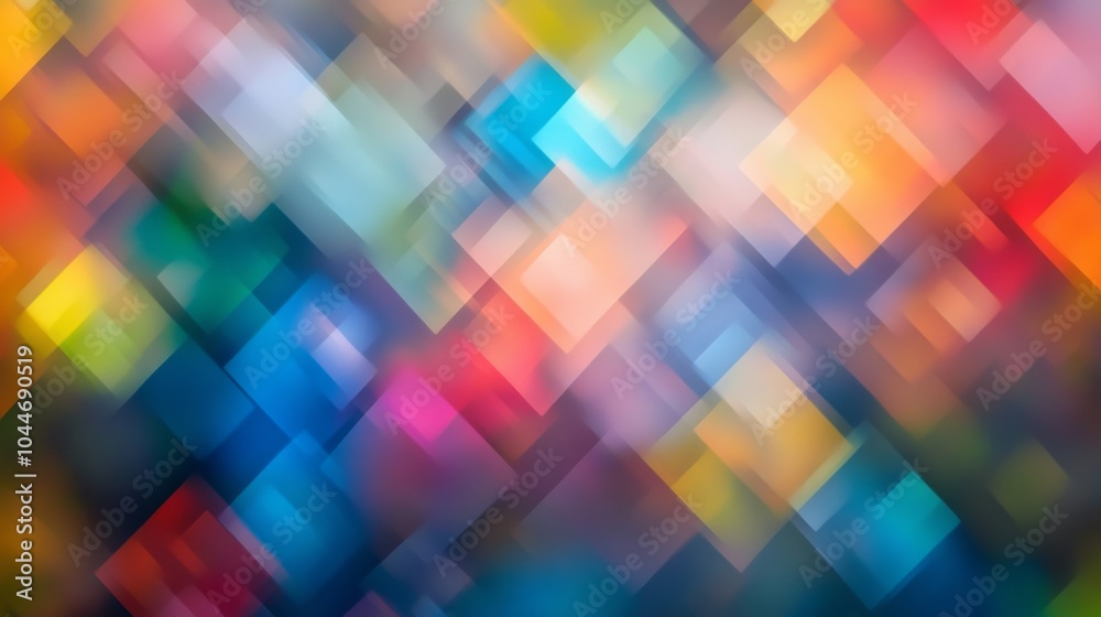 Soft Focus Geometric Pattern Background with Diffused Light