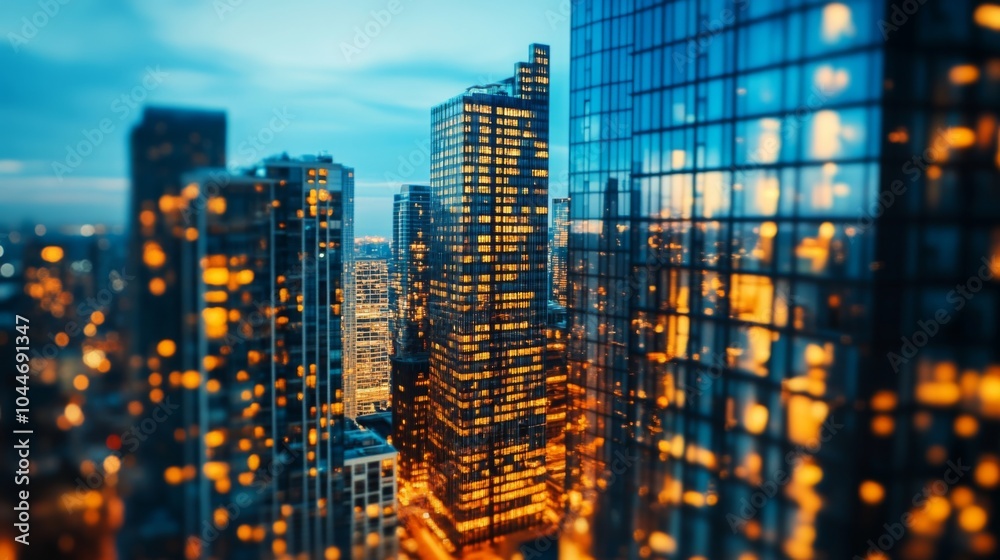 Soft Focus Skyline with Gentle Lighting Soft Focus Skyline with Gentle Lighting