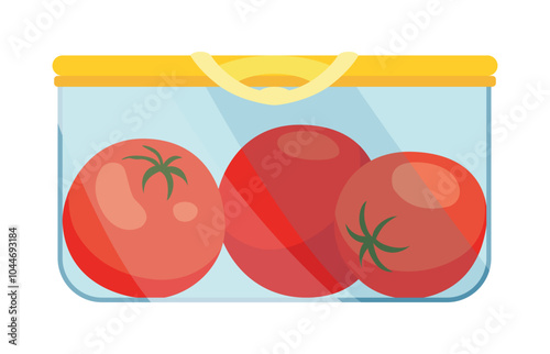 Vibrantly Colorful Food Storage Container Perfectly Suited for Storing Various Dishes