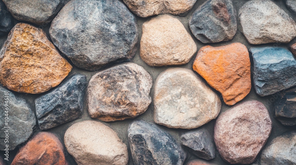 Natural Stone Wall with Soft Focus and Textures Natural Stone Wall with Soft Focus and Textures