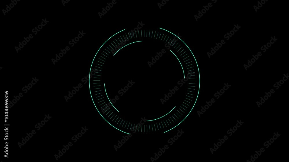 Circle hud elements on a black background. Circle hud elements on a black background.