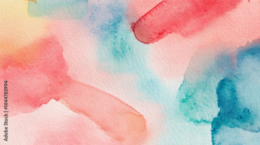 Fototapeta premium Vibrant Watercolor Background with Gentle Lighting
