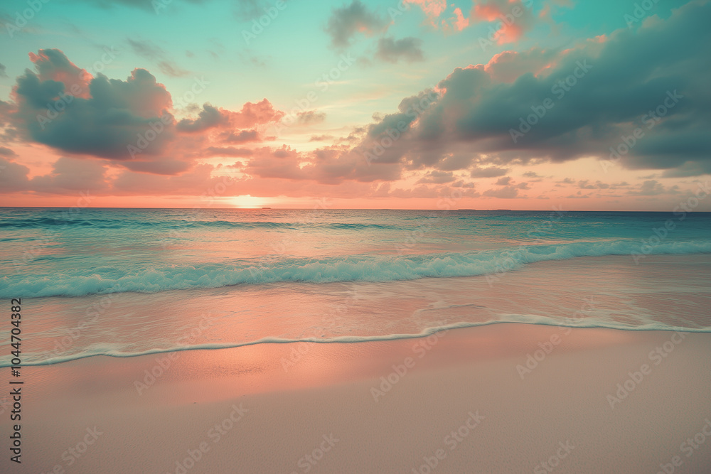 Obraz premium sunset on the beach