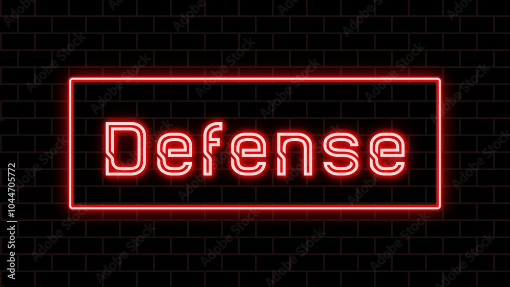 Defense のネオン文字 Defense のネオン文字