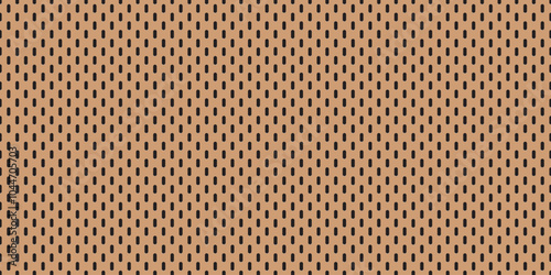 Peg board perforated texture background material with oval holes seamless pattern board vector illustration. Wall structure for working bench tools.