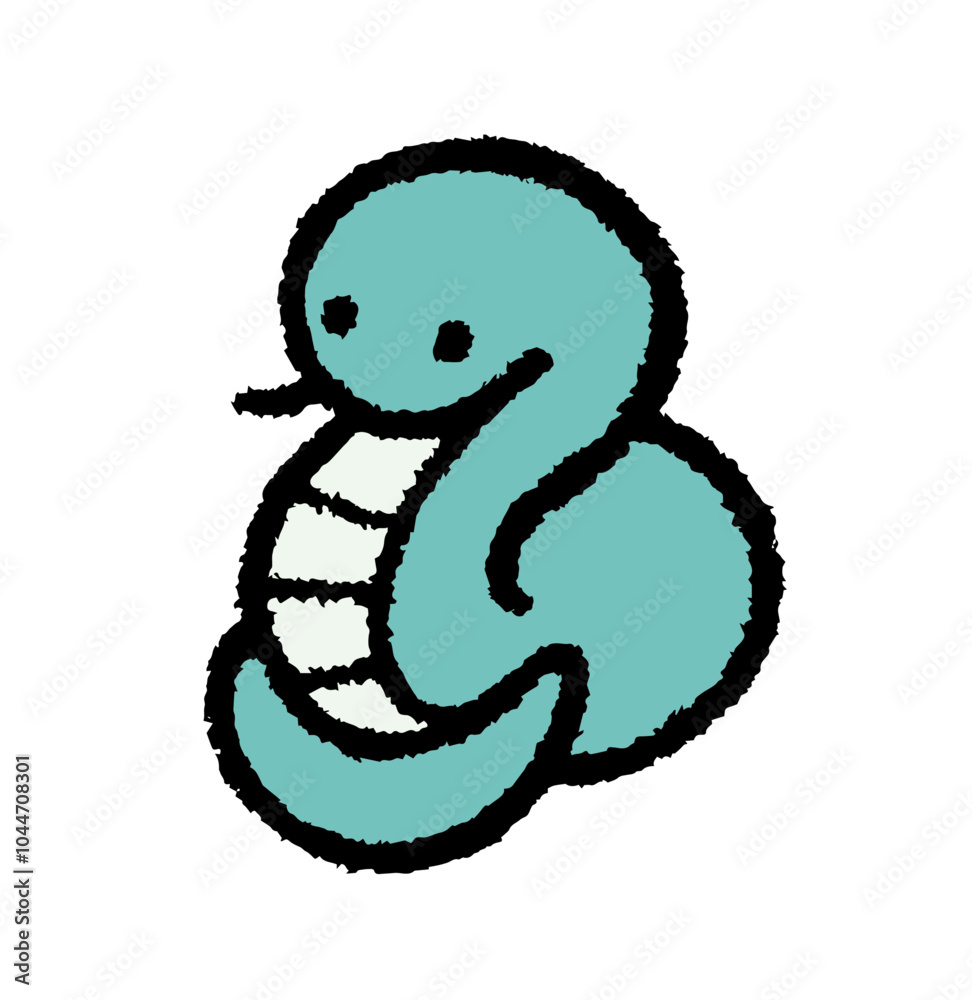 Fototapeta premium 蛇のイラスト