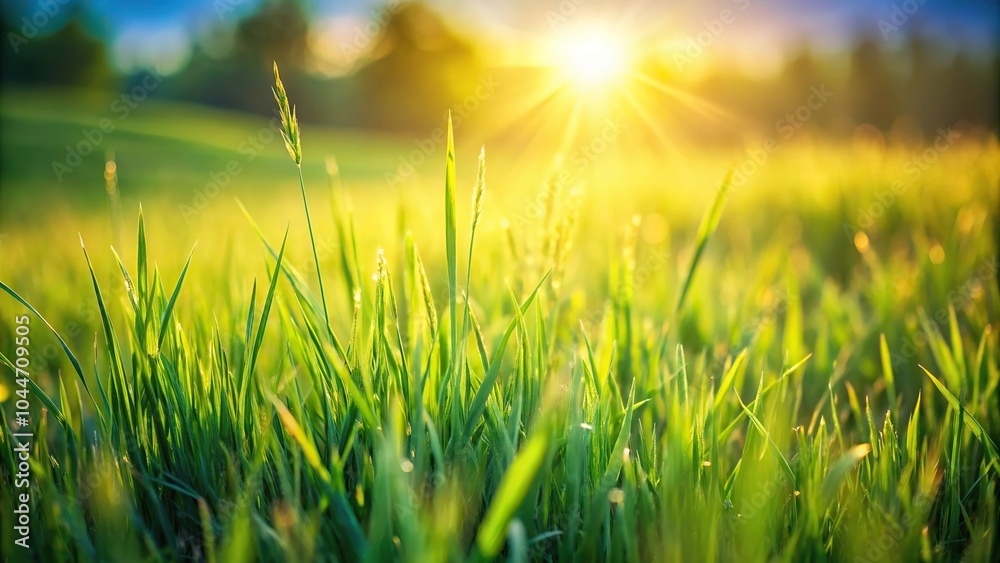 Tilted angle grass in the field with blurred background Tilted angle grass in the field with blurred background