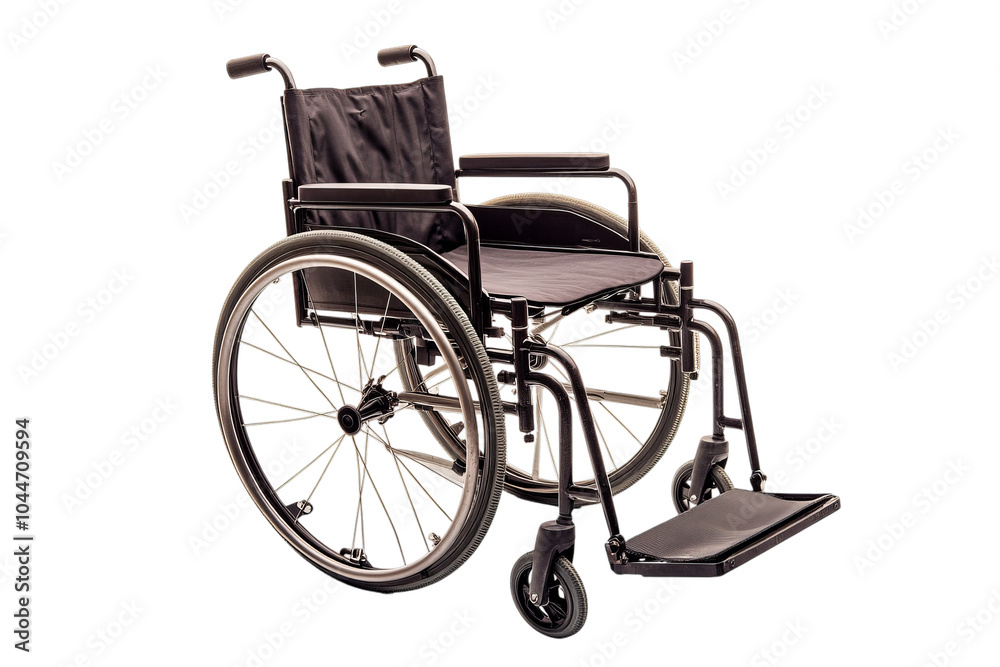 Fototapeta premium wheelchair on isolated transparent background