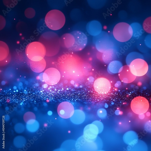 Blue and Pink Gradient Abstract Blur for Minimalist Background Design