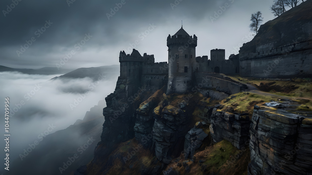 eilean donan castle country, ai generated eilean donan castle country, ai generated