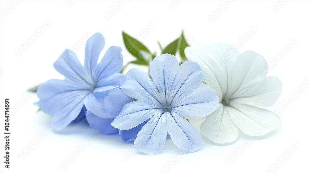 Naklejka premium White plumbago or Cape leadwort flower
