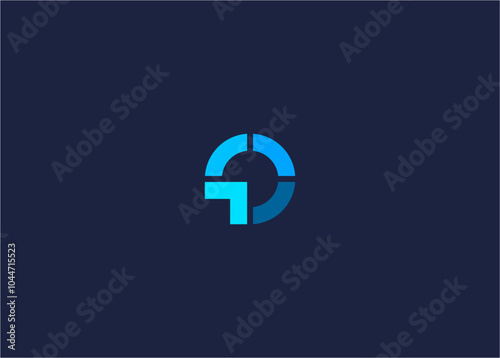 Letter o with arrow logo icon design vector design template inspiration