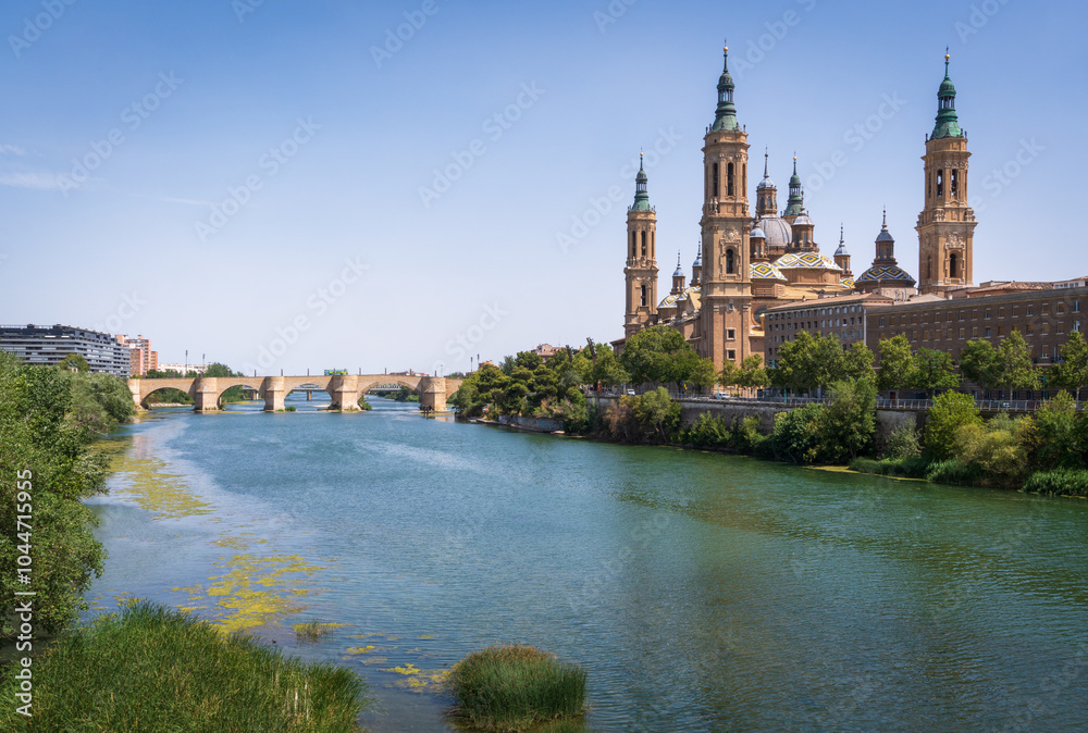 Cathedral-Basilica of Our Lady of the Pillar in, Basilica, Zaragoza, Spain Cathedral-Basilica of Our Lady of the Pillar in, Basilica, Zaragoza, Spain