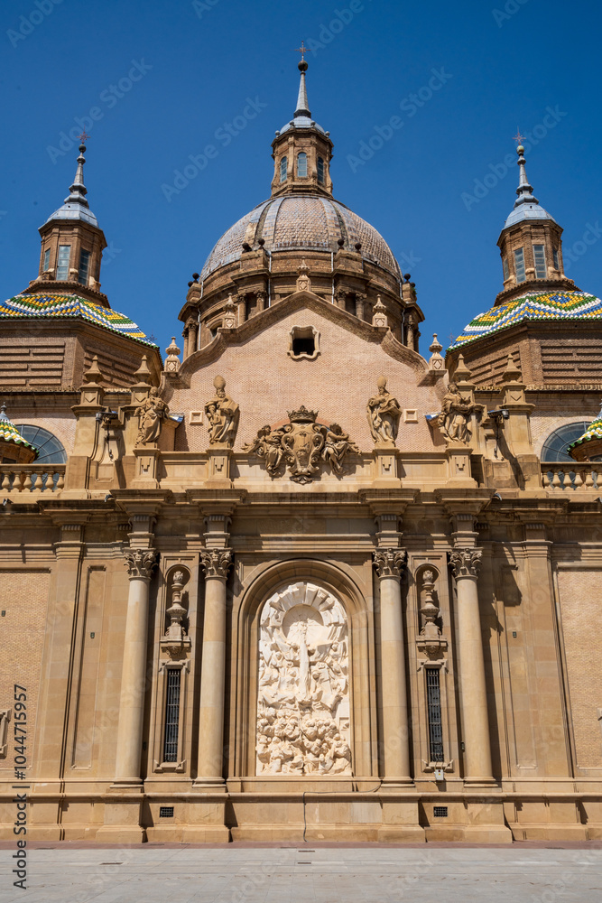 Cathedral-Basilica of Our Lady of the Pillar in, Basilica, Zaragoza, Spain Cathedral-Basilica of Our Lady of the Pillar in, Basilica, Zaragoza, Spain