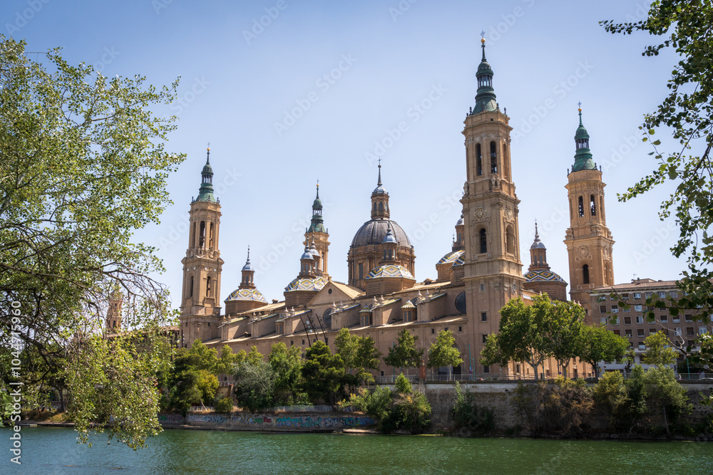 Cathedral-Basilica of Our Lady of the Pillar in, Basilica, Zaragoza, Spain Cathedral-Basilica of Our Lady of the Pillar in, Basilica, Zaragoza, Spain