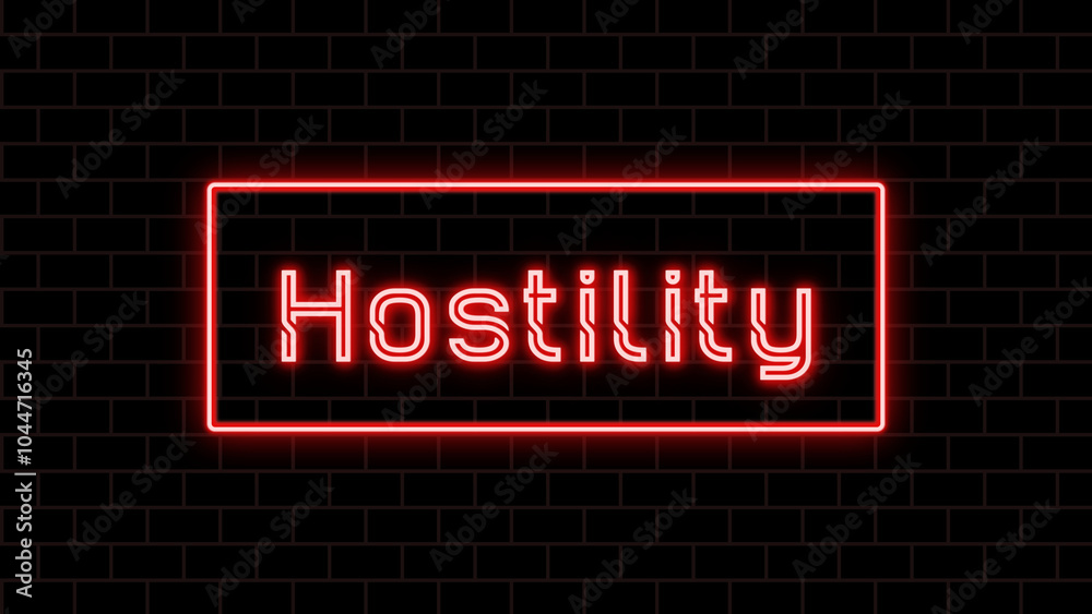 Hostility のネオン文字 Hostility のネオン文字