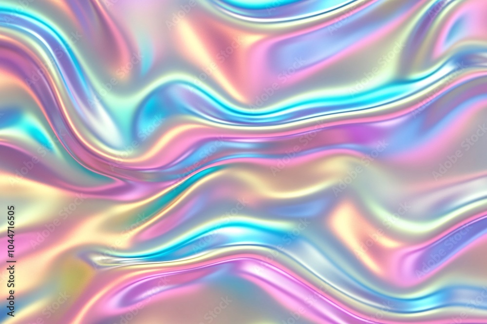 Fototapeta premium Holographic Iridescent Abstract Background Texture