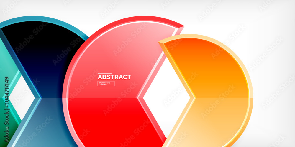 Trendy round shapes with triangular angle design element. Vector Illustration For Wallpaper, Banner, Background, Card, Book Illustration, landing page Trendy round shapes with triangular angle design element. Vector Illustration For Wallpaper, Banner, Background, Card, Book Illustration, landing page