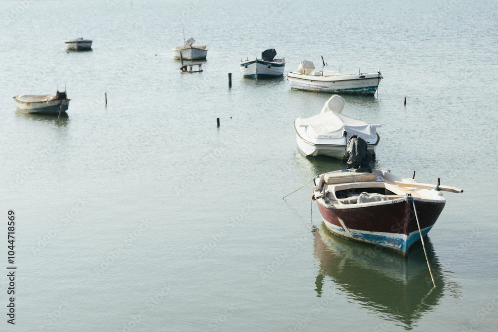 Panoramic shot of sea with boats in Corfu city. Blue sky. Kerkira. Greece. Panoramic shot of sea with boats in Corfu city. Blue sky. Kerkira. Greece.