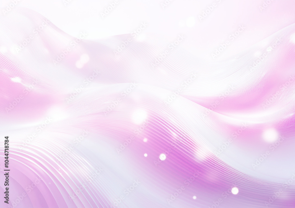 Obraz premium 薄紫のウェーブ背景