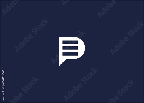 Letter p with storage logo icon design vector design template inspiration