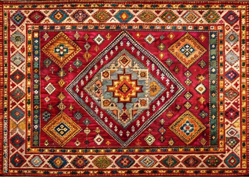 Vibrant Moroccan Rugs in Colorful Patterns Displaying Rich Textures and Artistic Design Elements