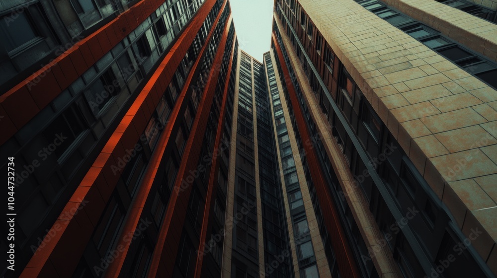 Fototapeta premium Modern Urban Architecture with Detailed Textures