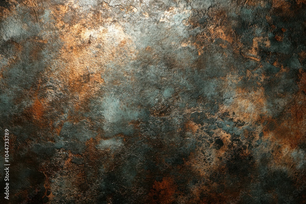 Abstract textural background with orange and teal hues Abstract textural background with orange and teal hues