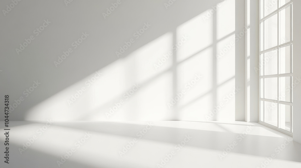 bright, minimalist interior featuring crisp white walls and soft light streaming through large windows, creating serene and tranquil atmosphere bright, minimalist interior featuring crisp white walls and soft light streaming through large windows, creating serene and tranquil atmosphere