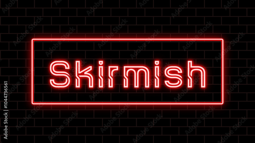 Skirmish のネオン文字 Skirmish のネオン文字