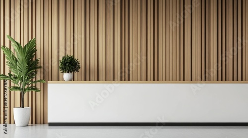 Modern Office Interior with Clean Lines and Inviting Atmosphere