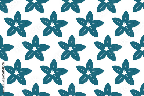 Botanical seamless pattern background with herbs and plants, flowers and leaves