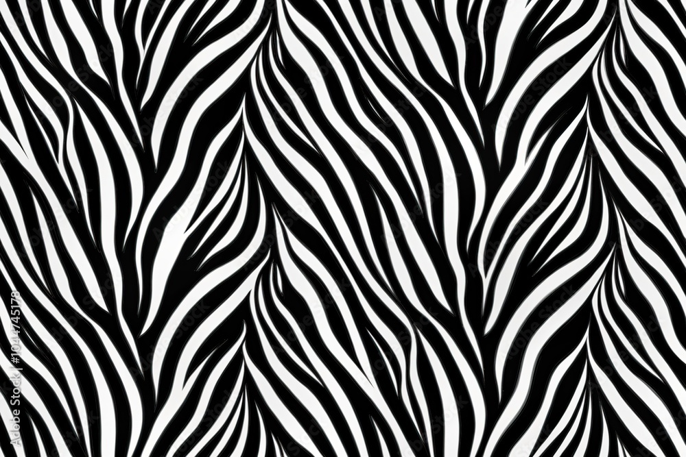 Seamless zebra pattern background elements